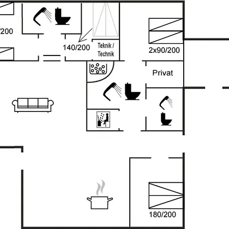 Elni - 350m From The Sea By Interhome Casa de Férias Blokhus